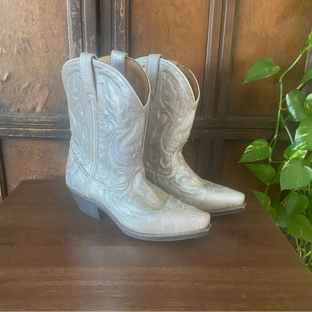 Laredo Jupiter Silver Cowboy Boots 7